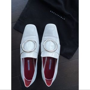 DORATEYMUR White Patent Leather Harput Loafers
